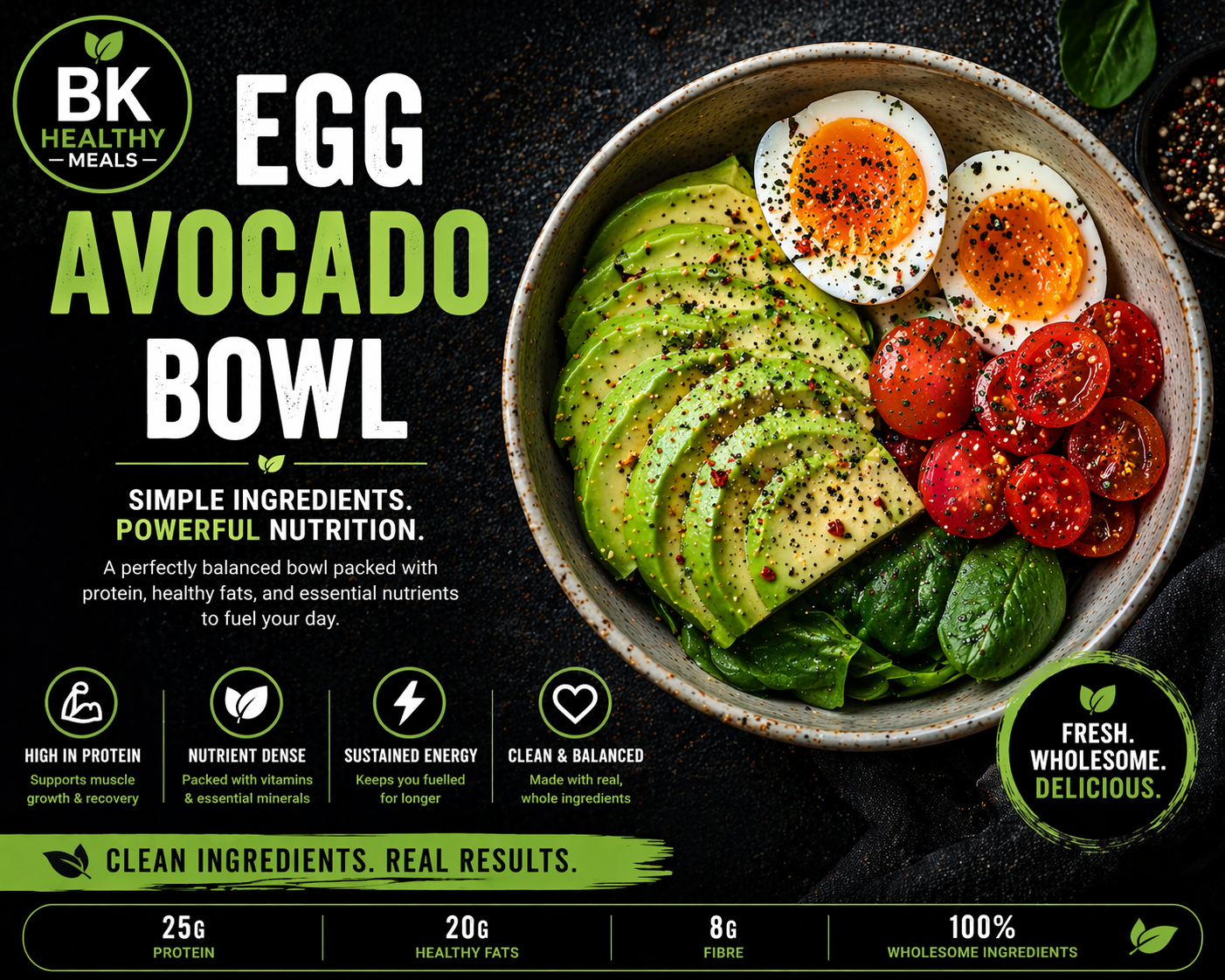 Egg avocado bowl