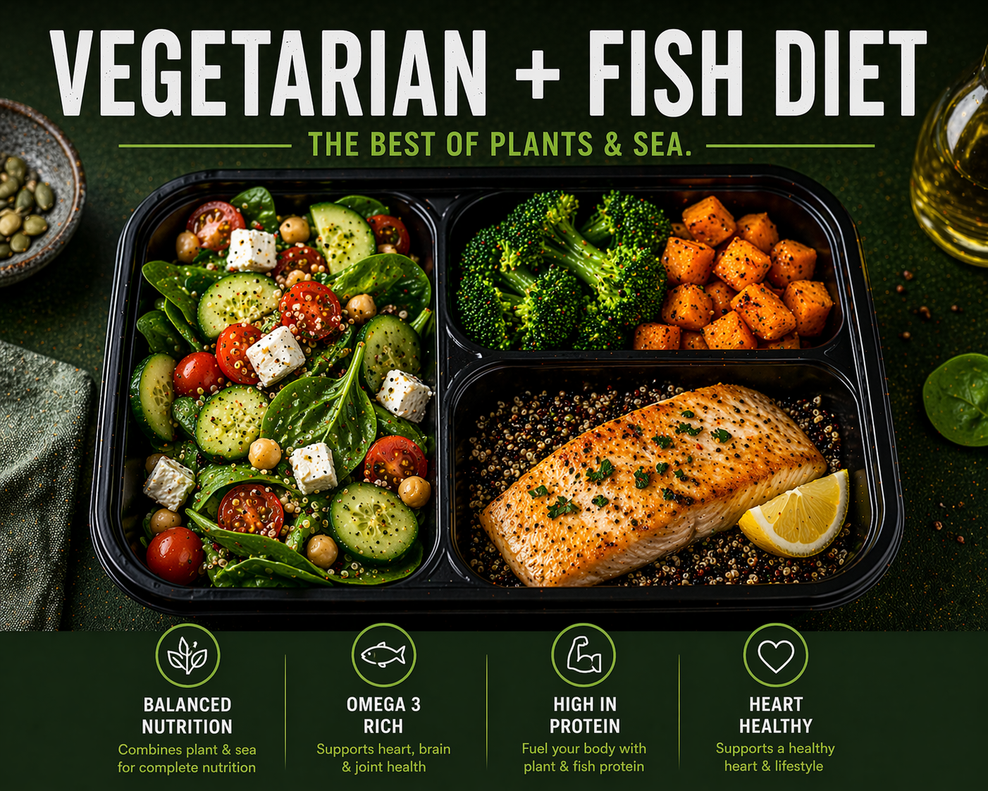 Vegetarian + Fish Diet