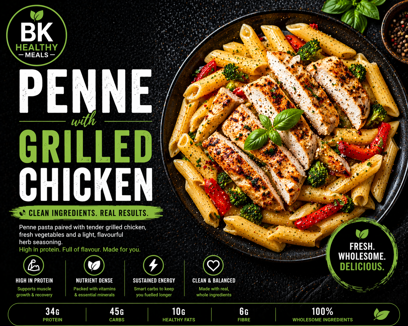 Penne with Grilled Chicken